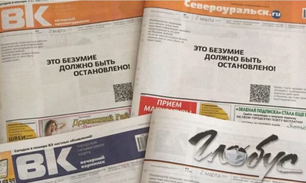 Rendőrök kobozták el a béke mellett kiálló lap példányait Oroszországban