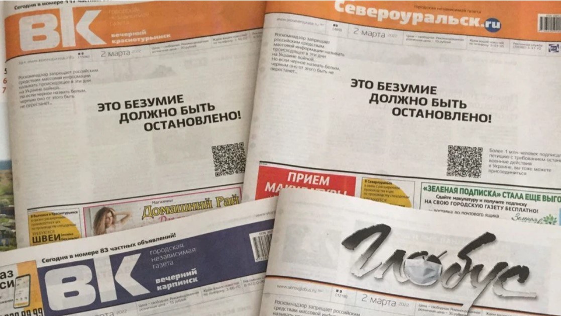 Rendőrök kobozták el a béke mellett kiálló lap példányait Oroszországban