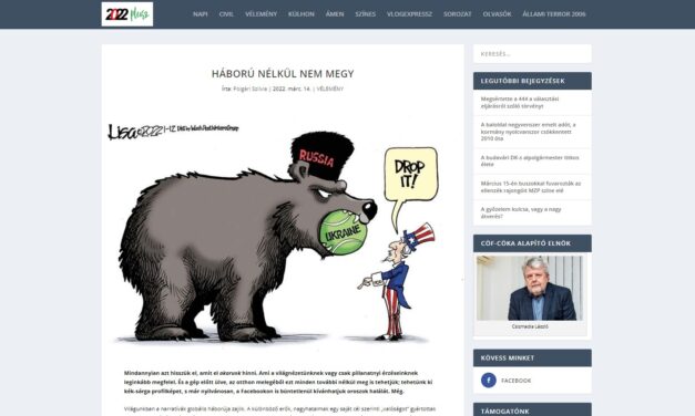 Putyin narratíváját nyomja a Békemenetet szervező CÖF híroldala