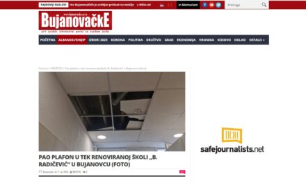 A bujanováci iskola igazgatója feljelentette a Bujanovačke hírportál újságírónőjét