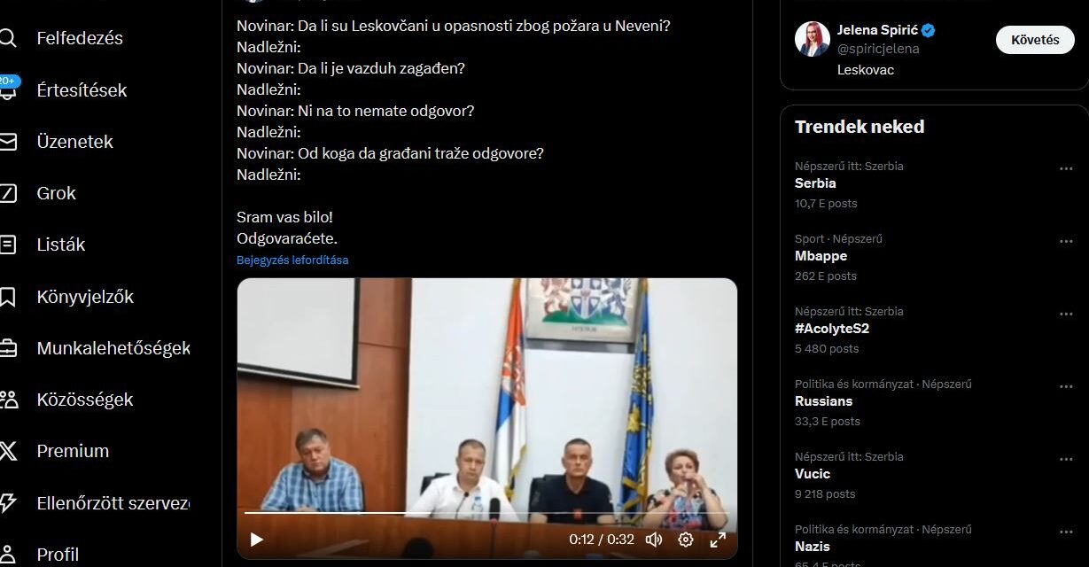 LESKOVAC VÁROSVEZETŐI HALLGATÁSSAL „VÁLASZOLTAK” AZ ÚJSÁGÍRÓK KÉRDÉSEIRE