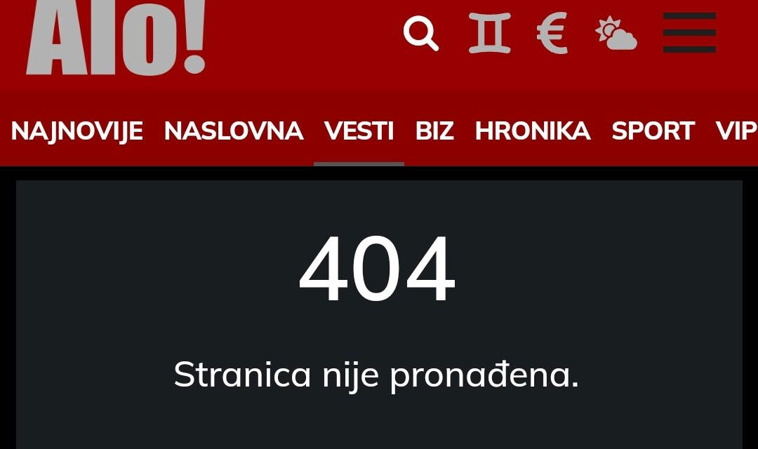 A SZERB KORMÁNYPÁRTI BULVÁRLAPOK  TÖRLIK AZ ЕGYETEMISTÁKAT LEJÁRATÓ CIKKEKET, MIVEL BE KELL BIZONYÍTANIUK AZOK HITELESSÉGÉT