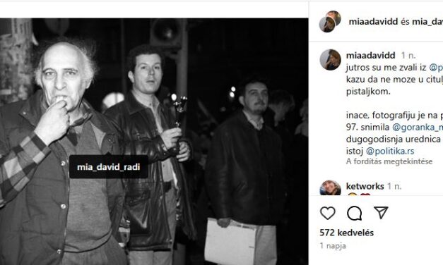 A BELGRÁDI POLITIKA NAPILAP LETILTOTTA FILIP DAVID SZERB ÍRÓ FÉNYKÉPÉNEK A LEKÖZLÉSÉT