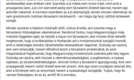 50 MAGYARORSZÁGI SZERVEZET ÉS MÉDIUM TILTAKOZIK A FIDESZ AUTORITER JEGYZÉKTÖRVÉNYE ELLEN