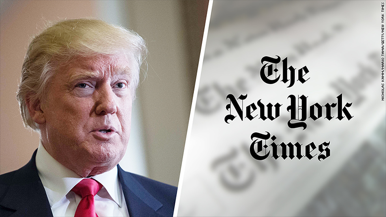 DONALD TRUMP MEGFENYEGETTE A NEW YORK TIMEST