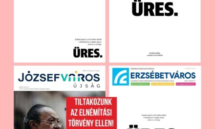 TÖBB BUDAPESTI ÚJSÁG IS ÜRES CÍMLAPPAL TILTAKOZIK A FIDESZ TÖRVÉNYJAVASLATA ELLEN