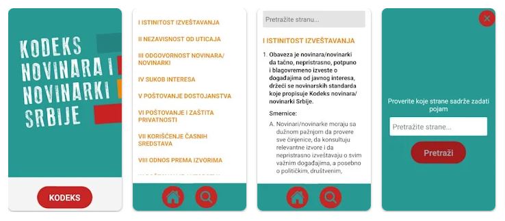 MOBILALKALMAZÁS FORMÁJÁBAN IS ELÉRHETŐ A SZERBIAI ÚJSÁGÍRÓ KÓDEX