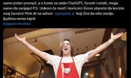 ŽELJKO MITROVIĆ KAMUPROFILOKKAL ÉS SZEMÉLYES ADATOKKAL VALÓ VISSZAÉLÉSSEL  NÉPSZERŰSÍTI A PINK ÁLLÍTÓLAGOS MI – PLATFORMJÁT