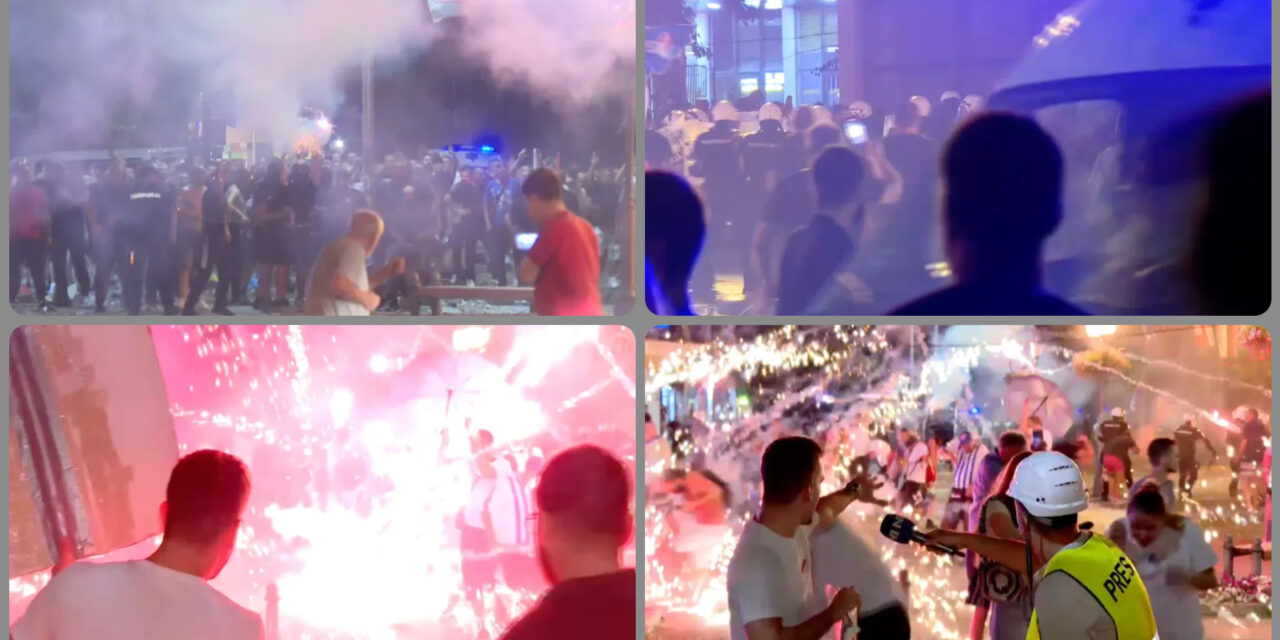 VERBÁSZON KÖVEKKEL ÉS LEFAGYASZTOTT PALACKKAL DOBÁLTÁK MEG  AZ N1 FORGATÓCSOPORTJÁT ÉS A MAŠINA HÍRPORTÁL FŐSZERKESZTŐJÉT