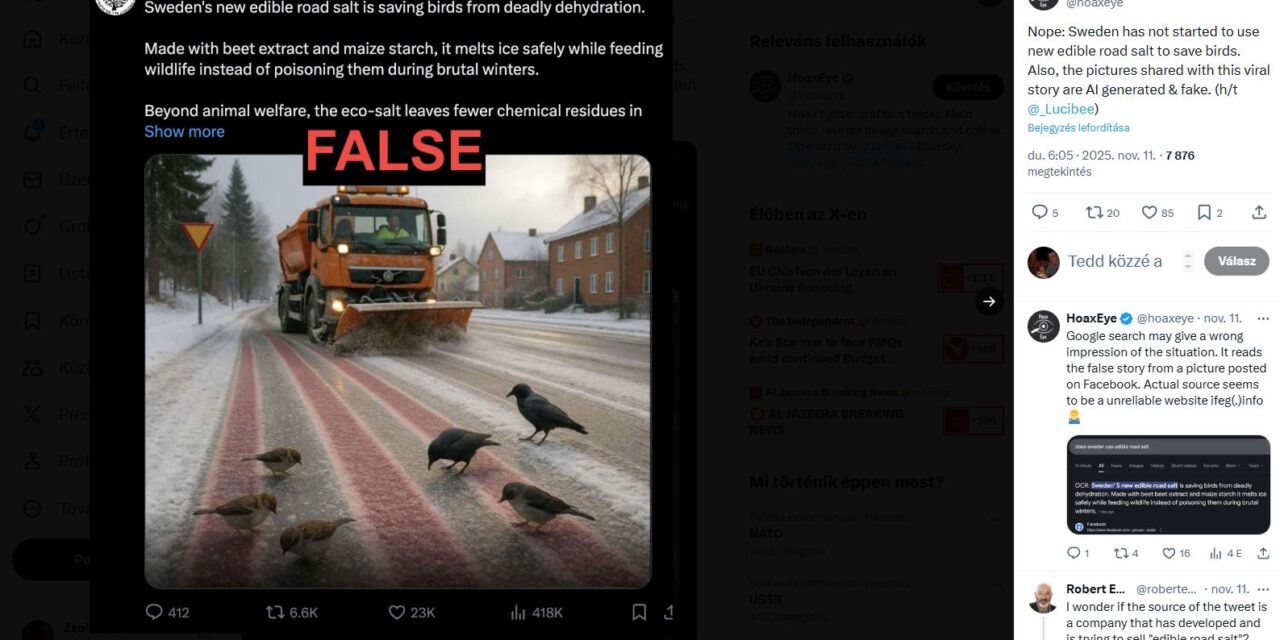 TÖMEGEK DŐLTEK BE AZ „ELSÓZOTT” ÁLHÍRNEK