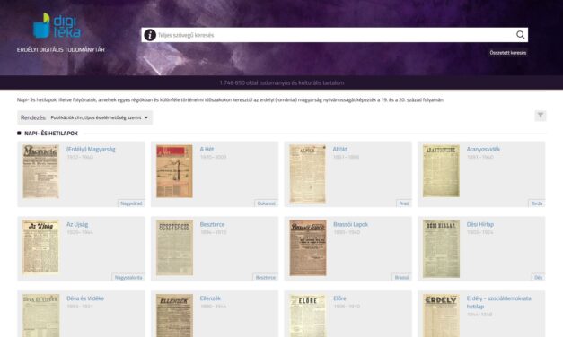 DIGITALIZÁLTÁK ÉS ELÉRHETŐVÉ TETTÉK AZ ERDÉLYI MAGYAR SAJTÓTÖRTÉNET HATALMAS GYŰJTEMÉNYÉT