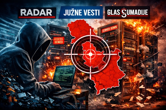 HACKERTÁMADÁS BÉNÍTOTTA MEG HÁROM SZERBIAI FÜGGETLEN HÍRPORTÁL MŰKÖDÉSÉT