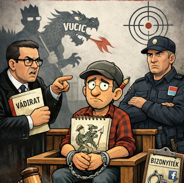 EGY KARIKATÚRA MIATT NYOMOZ A SZERB KIBERBŰNÖZÉSSEL FOGLALKOZÓ ÜGYÉSZSÉG