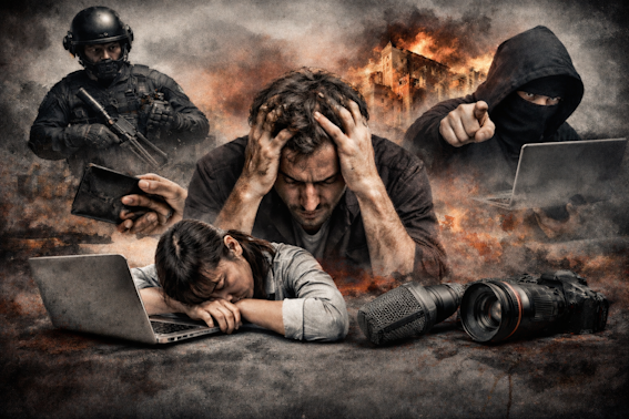 <span class="entry-title-primary">A SZAKMA KÉPVISELŐI KIMERÜLTEK, ALULFIZETETTEK, SZORONGÓK ÉS EGYRE CINIKUSABBAK</span> <span class="entry-subtitle">Így dolgoznak ma az újságírók Szerbiában</span>