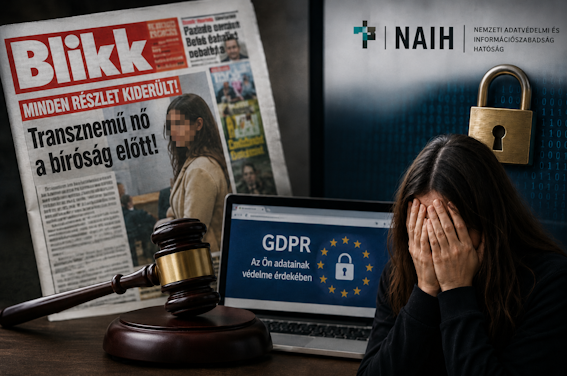 25 MILLIÓ FORINTOS BÜNTETÉST KAPOTT A BLIKK EGY TRANSZNEMŰ NŐ ADATAINAK KÖZLÉSE MIATT