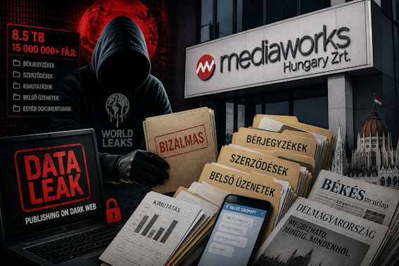 KIBERBŰNÖZŐK HOZTÁK NYILVÁNOSSÁGRA A MEDIAWORKS HUNGARY ZRT. BELSŐ FÁJLJAIT