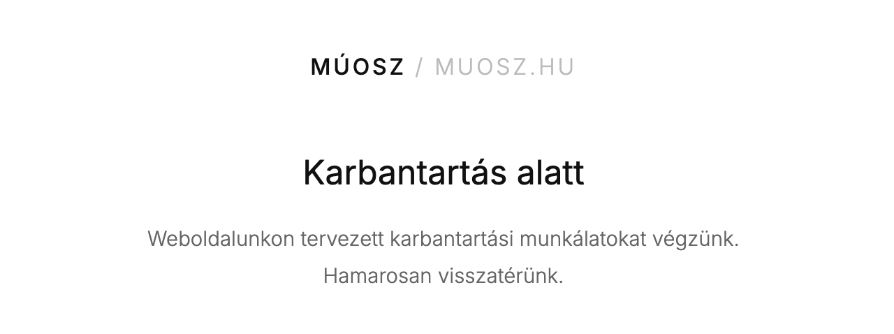 KIBERTÁMADÁS ÉRTE A MÚOSZ HONLAPJÁT