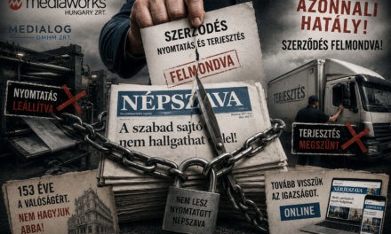 VESZÉLYBE KERÜLT A NÉPSZAVA NYOMTATOTT MEGJELENÉSE
