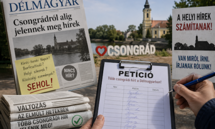 PETÍCIÓVAL HARCOLTAK KI TÖBB CSONGRÁDI HÍRT A DÉLMAGYAR OLVASÓI
