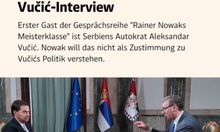 ELHATÁROLÓDOTT A DIE PRESSE SZERKESZTŐSÉGE A VUČIĆ-INTERJÚTÓL