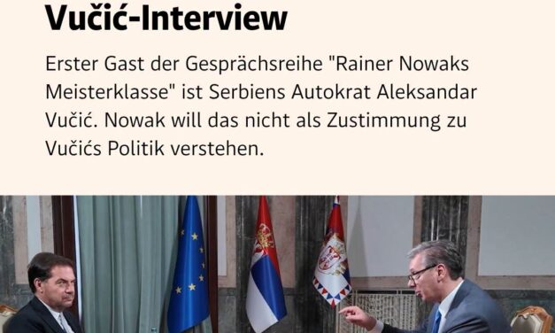ELHATÁROLÓDOTT A DIE PRESSE SZERKESZTŐSÉGE A VUČIĆ-INTERJÚTÓL