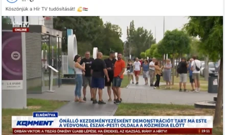A FIDESZNEK KELLETT CÁFOLNIA A HÍR TV-T EGY VICCOLDAL ÁLTAL, AZ MTVA ELÉ MEGHIRDETETT TÜNTETÉS ÜGYÉBEN