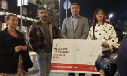 PODGORICÁBAN ÉS LJUBLJANÁBAN IS KIÁLLTAK A SZERBIAI ÚJSÁGÍRÓK MELLETT