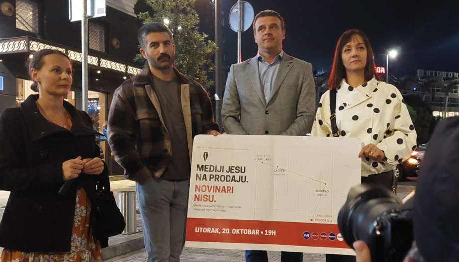 PODGORICÁBAN ÉS LJUBLJANÁBAN IS KIÁLLTAK A SZERBIAI ÚJSÁGÍRÓK MELLETT